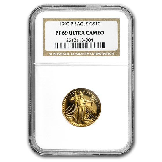 1990-P 1/4 oz Proof American Gold Eagle PF-69 NGC 1990-P 1/4 oz Proof American Gold Eagle PF-69 NGC