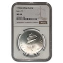 1990 Russia 1 oz Palladium Ballerina MS-69 NGC