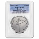 1990 Russia 1 oz Palladium Ballerina MS-69 PCGS