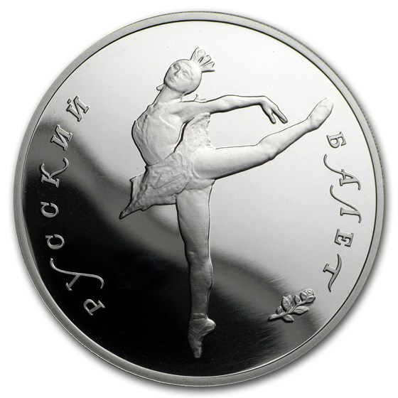 1990 Russia 1 oz Palladium Ballerina Proof 1990 Russia 1 oz Palladium Ballerina Proof