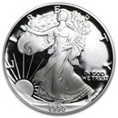 1990-S 1 oz Proof American Silver Eagle (w/Box & COA)