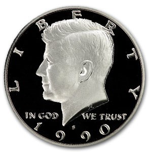 1990-S Kennedy Half Dollar Gem Proof 1990-S Kennedy Half Dollar Gem Proof