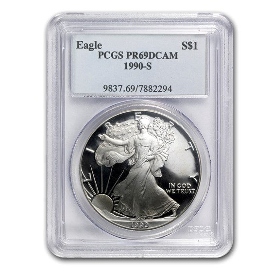 1990-S Proof Silver American Eagle PR-69 PCGS 1990-S Proof Silver American Eagle PR-69 PCGS