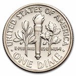 1990-S Roosevelt Dime 50-Coin Roll Proof