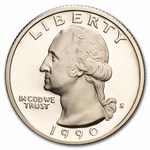 1990-S Washington Quarter 40-Coin Roll Proof