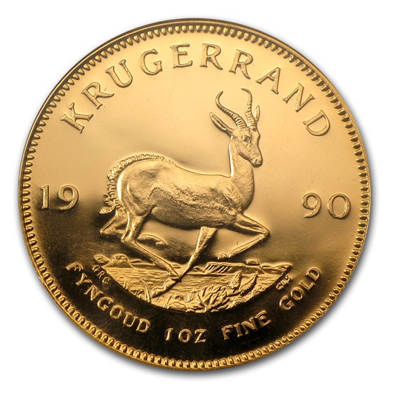 1990 South Africa 1 oz Proof Gold Krugerrand 1990 South Africa 1 oz Proof Gold Krugerrand