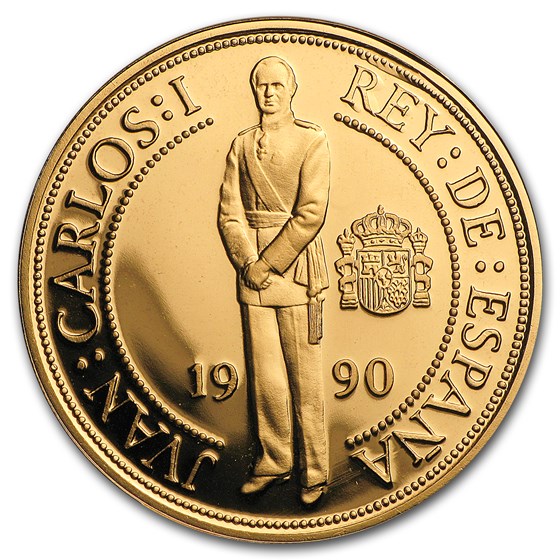 1990 Spain Proof Gold 40000 Pesetas Felipe II (Box & COA) 1990 Spain Proof Gold 40000 Pesetas Felipe II (Box & COA)