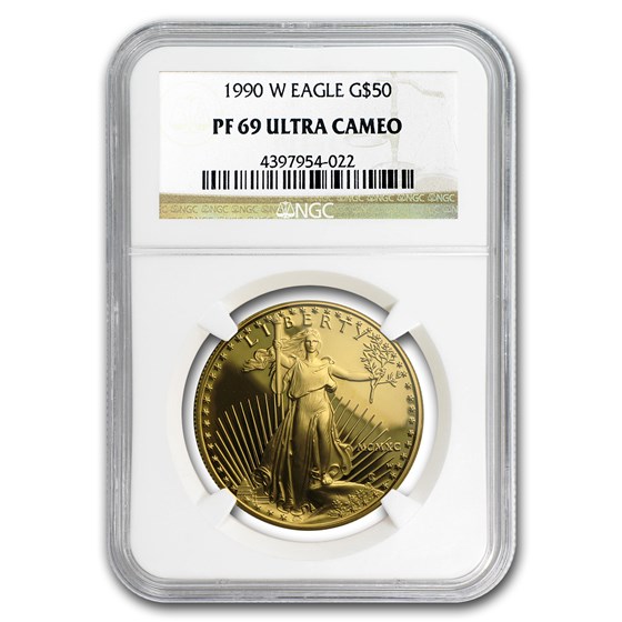 1990-W 1 oz Proof American Gold Eagle PF-69 UCAM NGC 1990-W 1 oz Proof American Gold Eagle PF-69 UCAM NGC