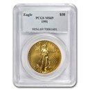 1991 1 oz American Gold Eagle MS-69 PCGS