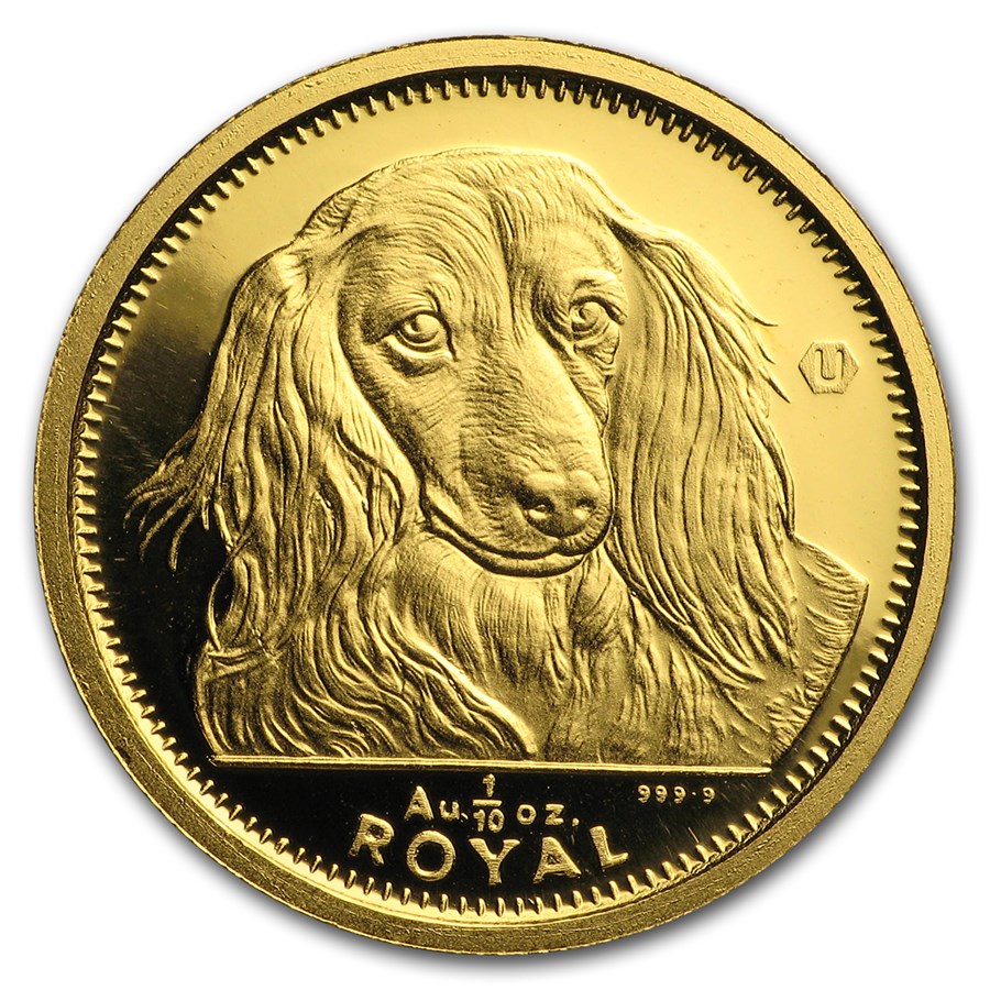 1991-1997 Gibraltar Gold 1/10 oz Dog (Random Dates)