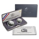 1991 2-Coin Mount Rushmore Proof Set (w/Box & COA)