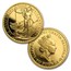 1991 4-Coin Gold Britannia Proof Set (w/Box & COA)
