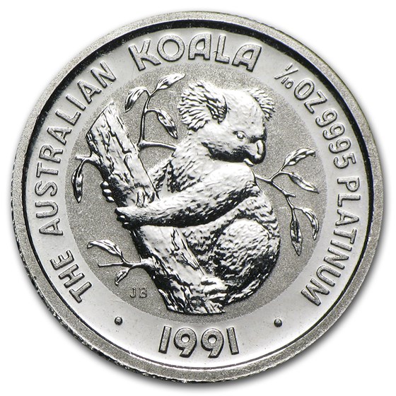 1991 Australia 1/10 oz Platinum Koala BU 1991 Australia 1/10 oz Platinum Koala BU
