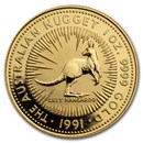 1991 Australia 1 oz Gold Kangaroo BU
