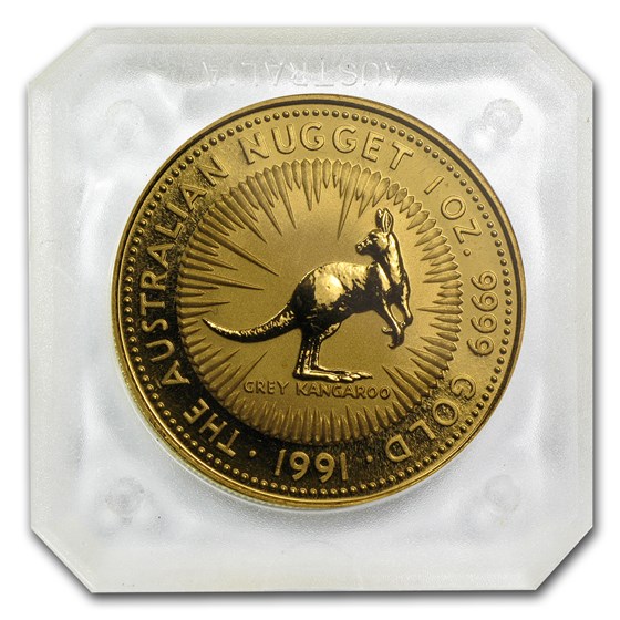 1991 Australia 1 oz Gold Nugget BU 1991 Australia 1 oz Gold Nugget BU