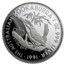 1991 Australia 1 oz Silver Kookaburra Proof