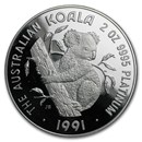 1991 Australia 2 oz Proof Platinum Koala