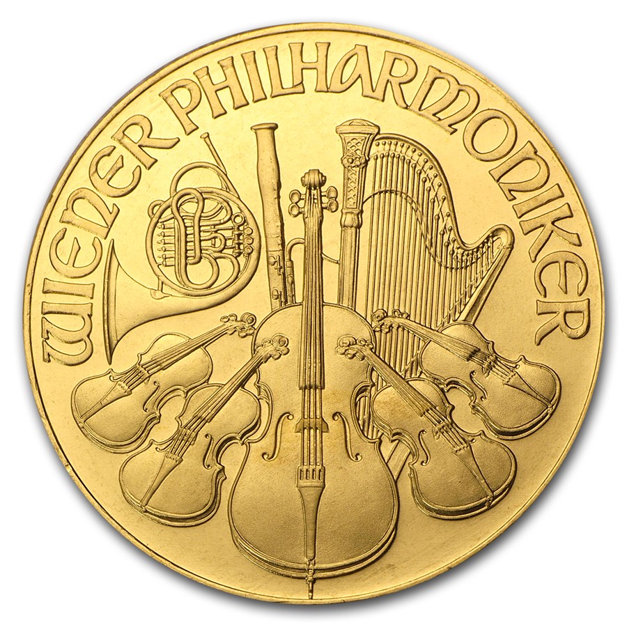 1991 Austria 1 oz Gold Philharmonic BU