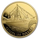 1991 Canada 1/4 oz Proof Gold $100 Empress of India
