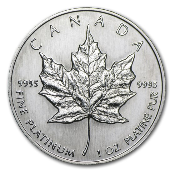 1991 Canada 1 oz Platinum Maple Leaf BU 1991 Canada 1 oz Platinum Maple Leaf BU