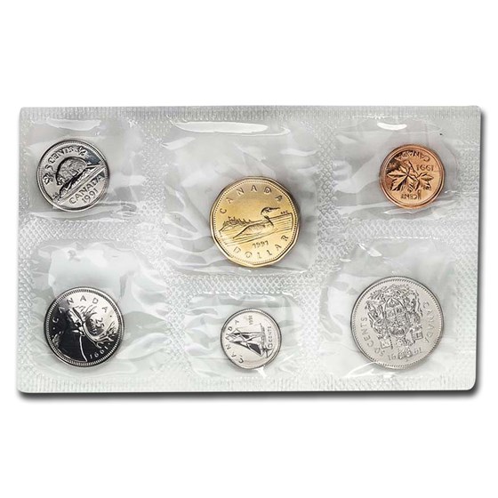 1991 Canada 6-Coin Proof Like Set 1991 Canada 6-Coin Proof Like Set