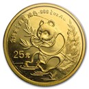 1991 China 1/4 oz Gold Panda Small Date BU (Sealed)
