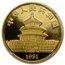1991 China 1 oz Gold Panda Large Date MS-69 NGC
