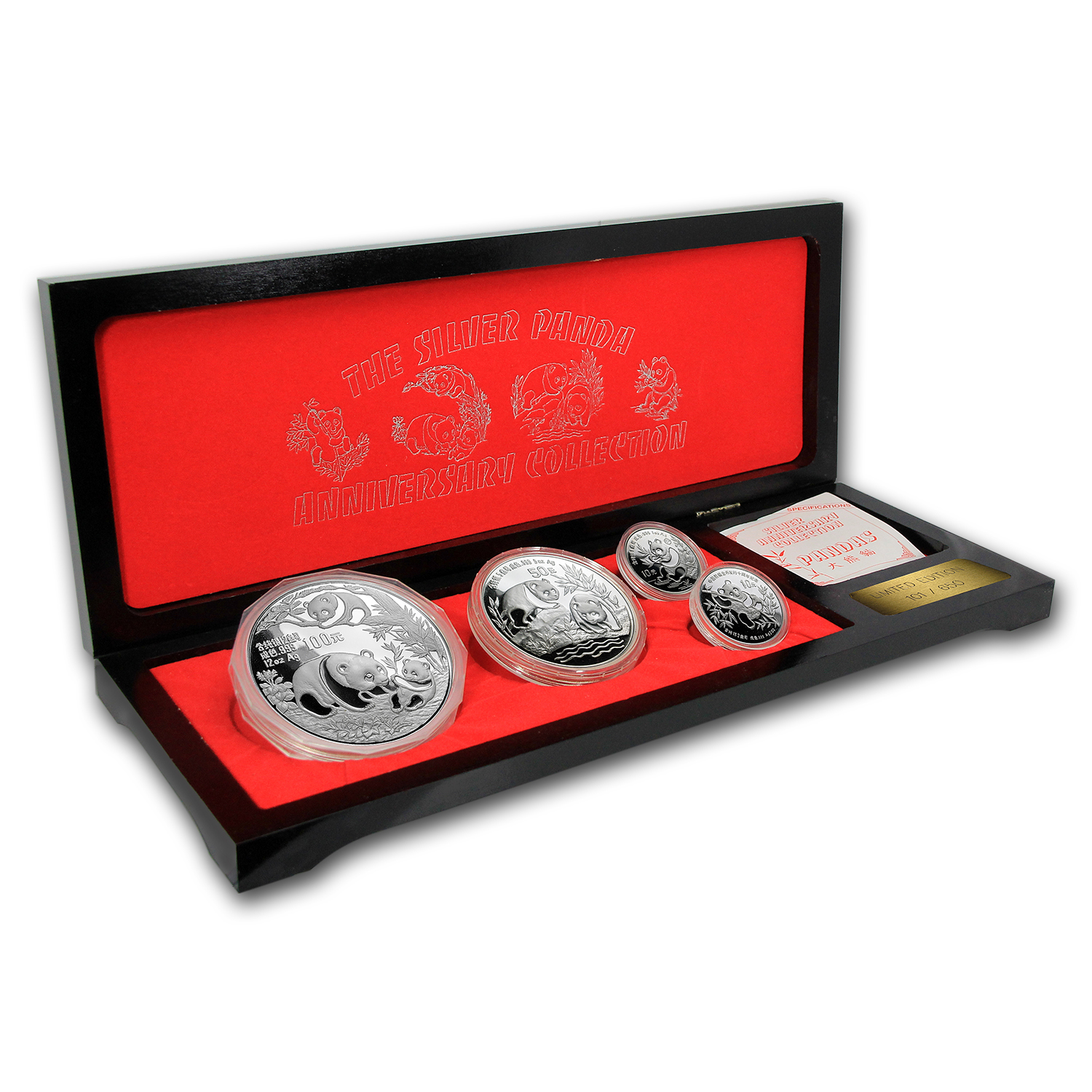 アメイジングレアコンプセット Buy 4-Coin 1991 Chinese 10th Ann Silver Panda Proof Set | APMEX