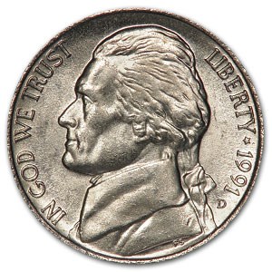 1991-D Jefferson Nickel BU