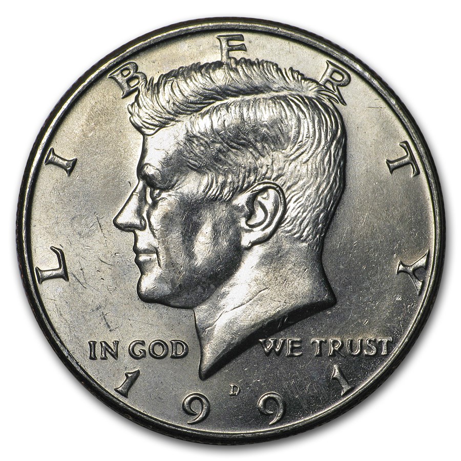 1991-D Kennedy Half Dollar BU