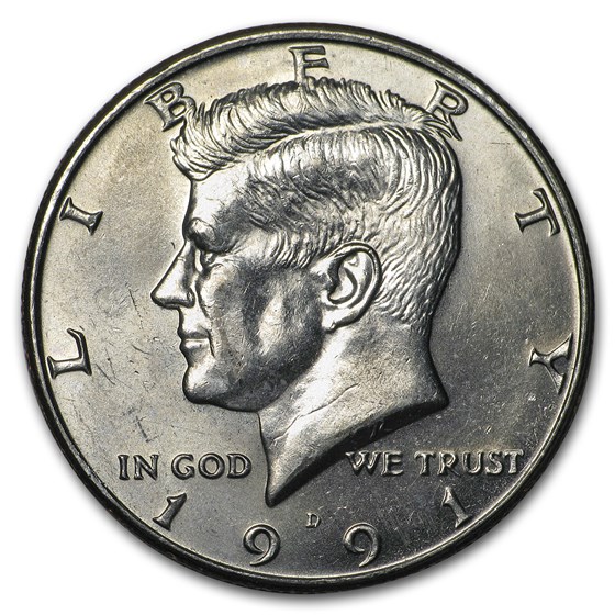 1991-D Kennedy Half Dollar BU 1991-D Kennedy Half Dollar BU