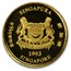 1991-Date Singapore 1/20 oz Gold $5 AU (Random Years)