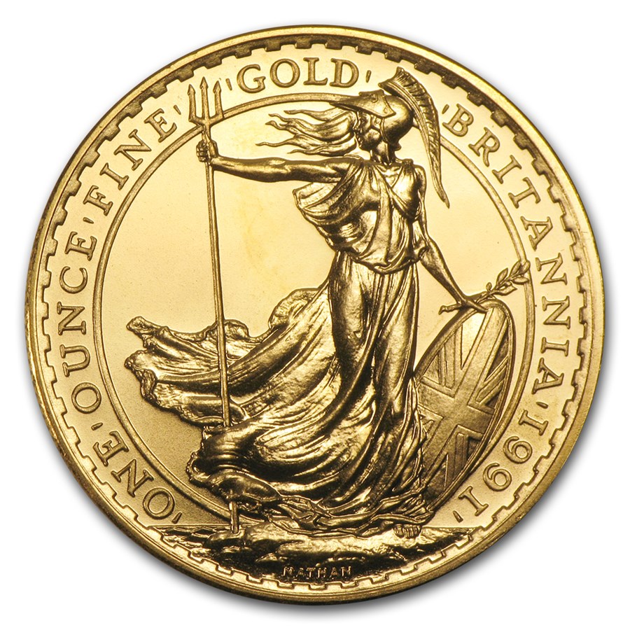 1991 Great Britain 1 oz Gold Britannia BU