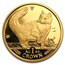 1991 Isle of Man 1 oz Gold Norwegian Cat BU