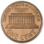 1991 Lincoln Cent BU (Red)