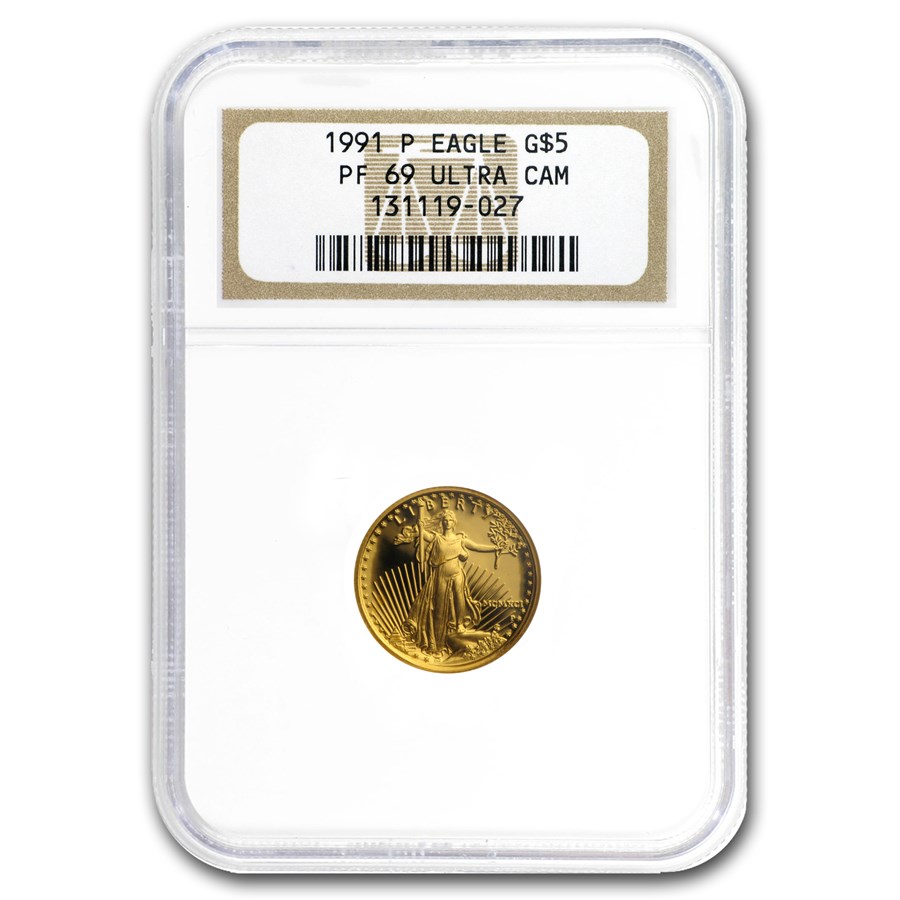 1991-P 1/10 oz Proof American Gold Eagle PF-69 NGC