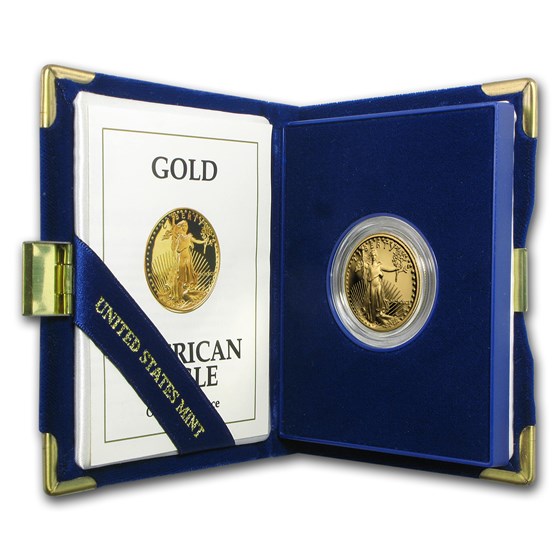 1991-P 1/2 oz Proof Gold American Eagle (w/Box & COA) 1991-P 1/2 oz Proof Gold American Eagle (w/Box & COA)