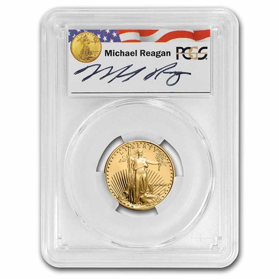 1991-P 1/2 oz Proof Gold Eagle PR-69 DCAM PCGS (Reagan Signed) 1991-P 1/2 oz Proof Gold Eagle PR-69 DCAM PCGS (Reagan Signed)