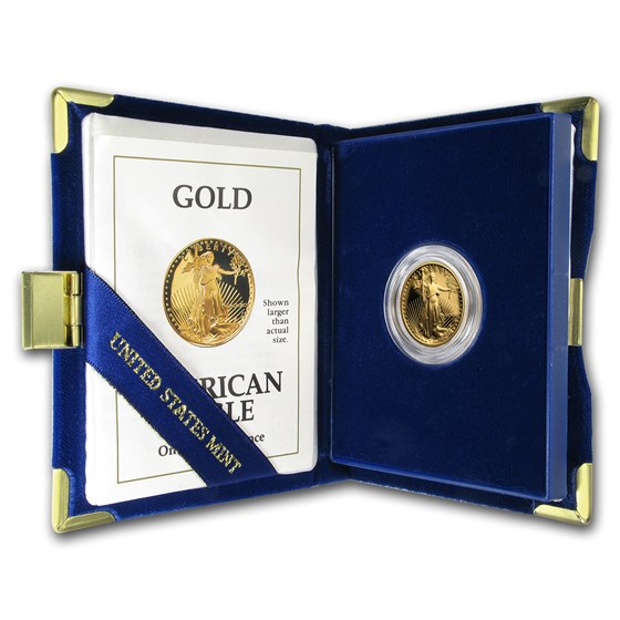 1991-P 1/4 oz Proof American Gold Eagle (w/Box & COA) 1991-P 1/4 oz Proof American Gold Eagle (w/Box & COA)