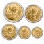 1991-P China 5-Coin Gold Panda Set