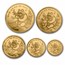 1991-P China 5-Coin Gold Panda Set