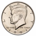 1991-P Kennedy Half Dollar 20-Coin Roll BU