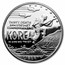 1991-P Korean War $1 Silver Commem Proof (w/Box & COA)