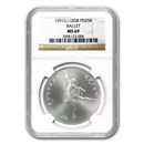1991 Russia 1 oz Palladium Ballerina MS-69 NGC