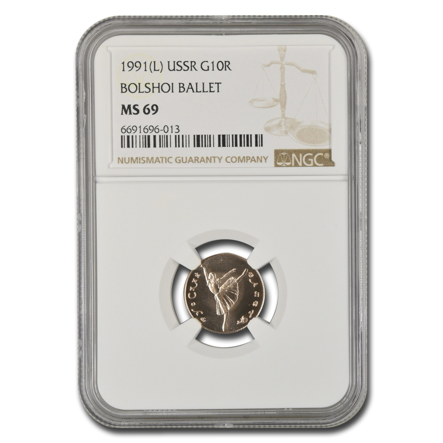 Buy 1991 Russia Gold 10 Roubles Bolshoi Ballet MS-69 NGC | APMEX