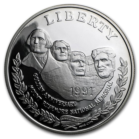 1991-S Mount Rushmore $1 Silver Commem Proof (Capsule only) 1991-S Mount Rushmore $1 Silver Commem Proof (Capsule only)