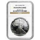 1991-S Proof American Silver Eagle PF-69 NGC
