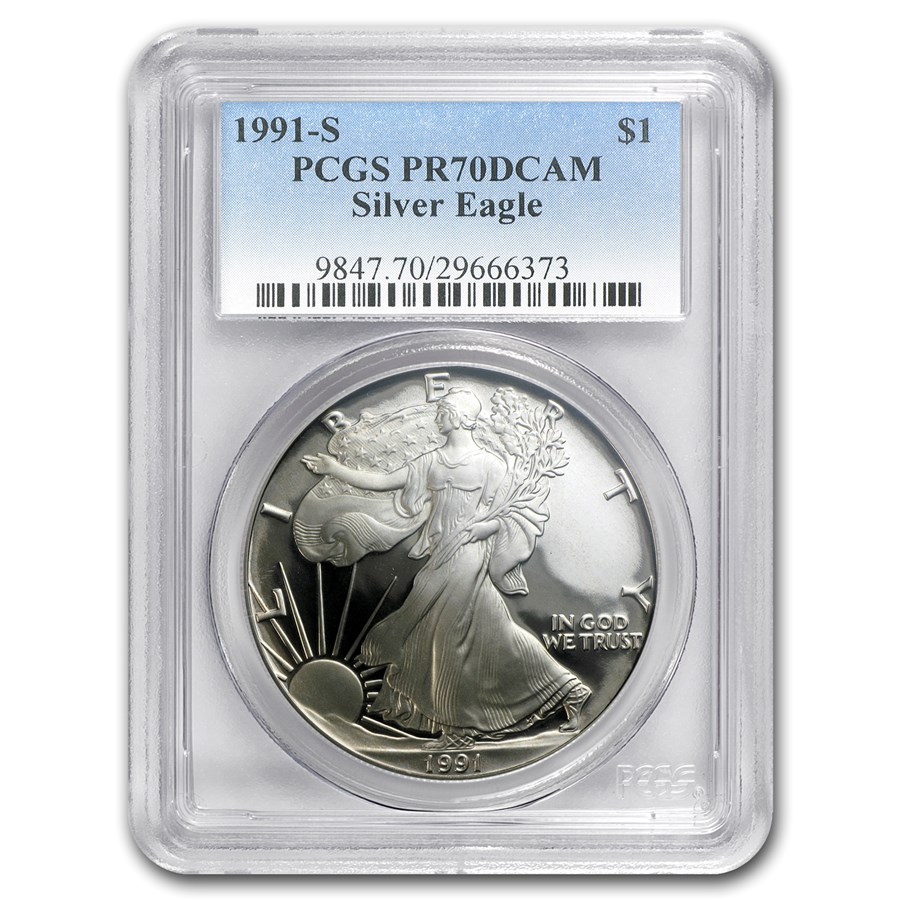 1991-S Proof American Silver Eagle PR-70 PCGS