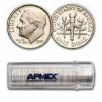 1991-S Roosevelt Dime 50-Coin Roll Proof