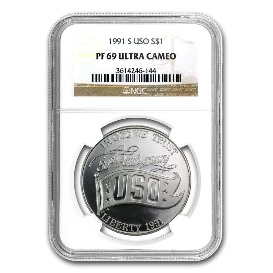 1991-S USO $1 Silver Commem PF-69 NGC